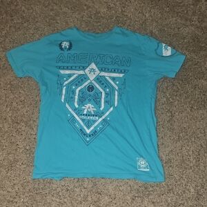 American Fighter Teal Graphic Tee